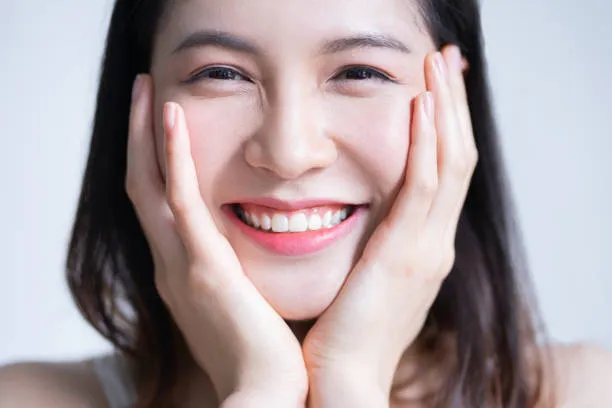 Beauty image of young Asian girl at home
